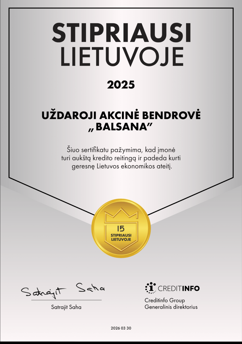 Top įmonė 2025